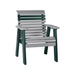 LuxCraft Gray 2' Rollback Recycled Plastic Chair