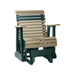 LuxCraft Weatherwood 2 foot Rollback Recycled Plastic Glider Chair