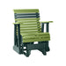 LuxCraft Lime Green 2 foot Rollback Recycled Plastic Glider Chair