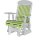 LuxCraft Lime Green 2 foot Classic Highback Recycled Plastic Glider Chair