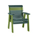 LuxCraft Green 2' Rollback Recycled Plastic Chair With Cup Holder