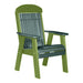 LuxCraft Green 2' Classic Highback Recycled Plastic Chair