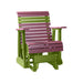LuxCraft Cherry wood 2 foot Rollback Recycled Plastic Glider Chair