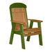 LuxCraft Cedar 2' Classic Highback Recycled Plastic Chair With Cup Holder