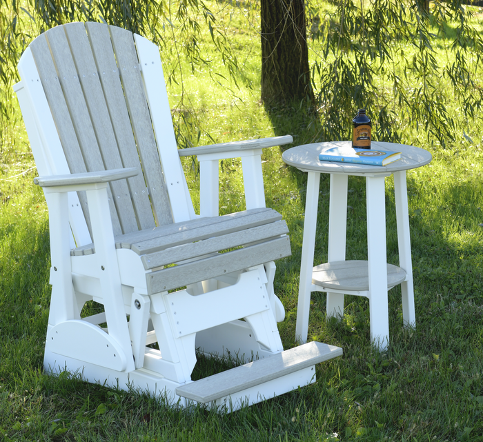 Luxcraft Recycled Plastic Counter Height 2' Adirondack Counter Height Balcony Glider