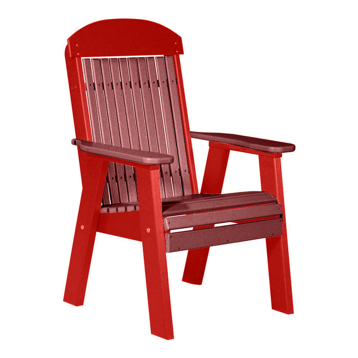 LuxCraft Cherrywood 2' Classic Highback Recycled Plastic Chair