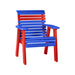 LuxCraft Blue 2' Rollback Recycled Plastic Chair