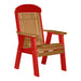 LuxCraft Cedar 2' Classic Highback Recycled Plastic Chair With Cup Holder