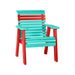 LuxCraft Aruba Blue 2' Rollback Recycled Plastic Chair