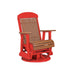 LuxCraft Antique Mahogany 2 foot Classic Highback Recycled Plastic Swivel Glider Chair