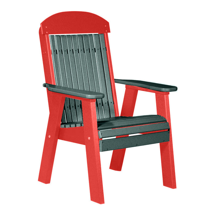 LuxCraft Green 2' Classic Highback Recycled Plastic Chair
