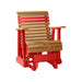 LuxCraft Cedar 2 foot Rollback Recycled Plastic Glider Chair