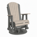 LuxCraft Birch 2 foot Classic Highback Recycled Plastic Swivel Glider Chair With Cup Holder