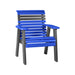 LuxCraft Blue 2' Rollback Recycled Plastic Chair