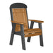 LuxCraft Cedar 2' Classic Highback Recycled Plastic Chair With Cup Holder