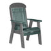 LuxCraft Green 2' Classic Highback Recycled Plastic Chair