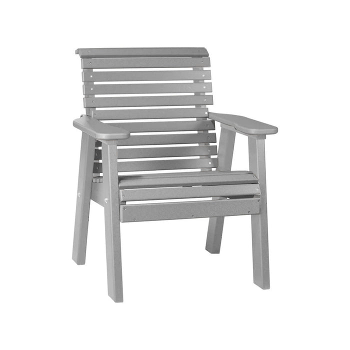 LuxCraft Slate 2' Rollback Recycled Plastic Chair With Cup Holder