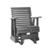LuxCraft Slate 2 foot Rollback Recycled Plastic Glider Chair