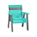 LuxCraft Aruba Blue 2' Rollback Recycled Plastic Chair