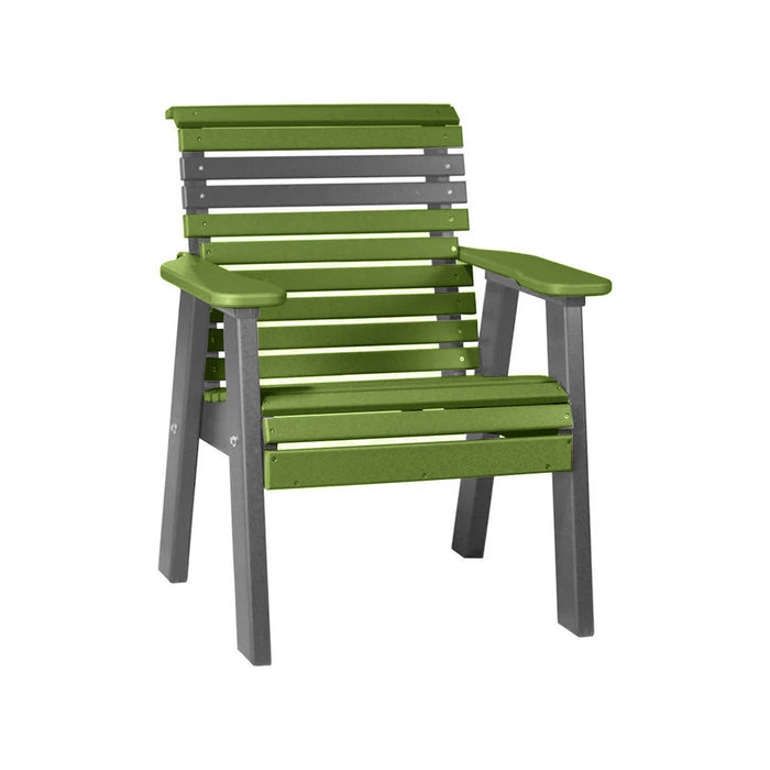 LuxCraft Lime Green 2' Rollback Recycled Plastic Chair