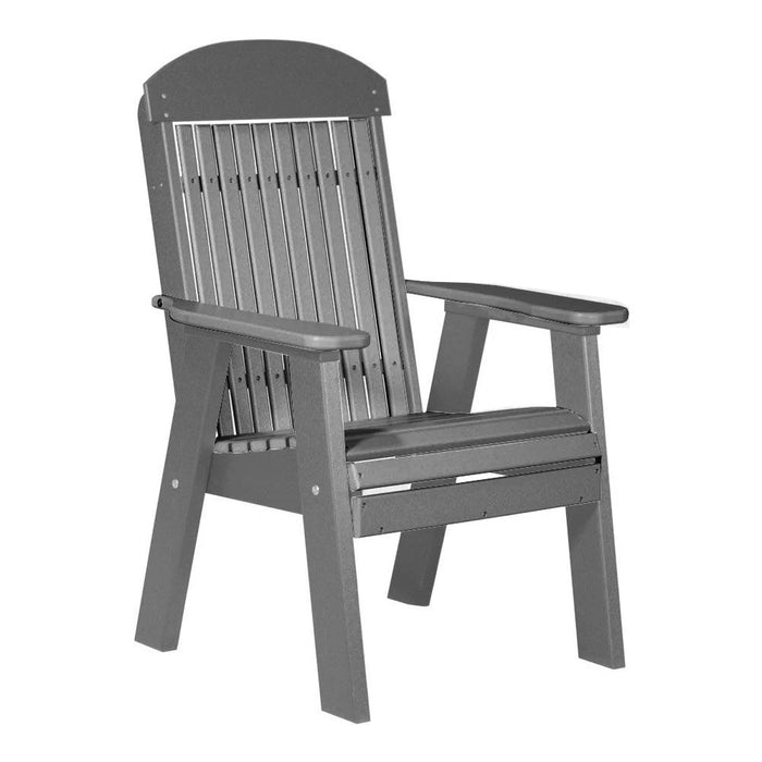 LuxCraft Slate 2' Classic Highback Recycled Plastic Chair
