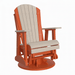 LuxCraft Birch 2 foot Classic Highback Recycled Plastic Swivel Glider Chair