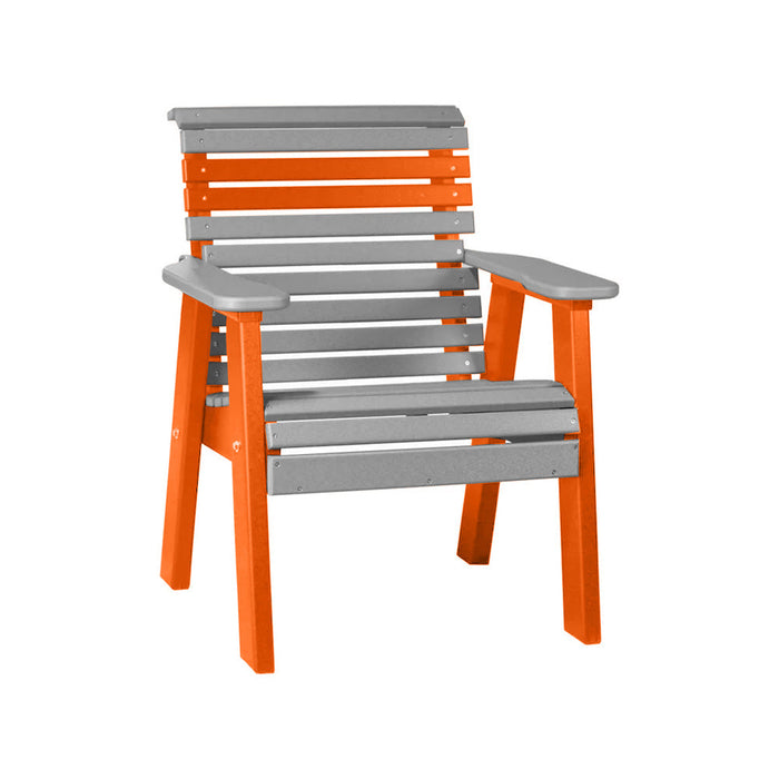 LuxCraft Slate 2' Rollback Recycled Plastic Chair