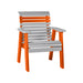 LuxCraft Dove Gray 2' Rollback Recycled Plastic Chair