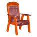 LuxCraft Cherrywood 2' Classic Highback Recycled Plastic Chair