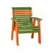 LuxCraft Lime Green 2' Rollback Recycled Plastic Chair With Cup Holder