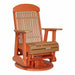LuxCraft Cedar 2 foot Classic Highback Recycled Plastic Swivel Glider Chair