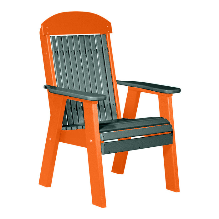 LuxCraft Green 2' Classic Highback Recycled Plastic Chair