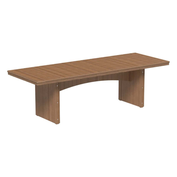 LuxCraft Urban 8ft Recycled Plastic Rectangular Outdoor Dining Table (36" x 96")