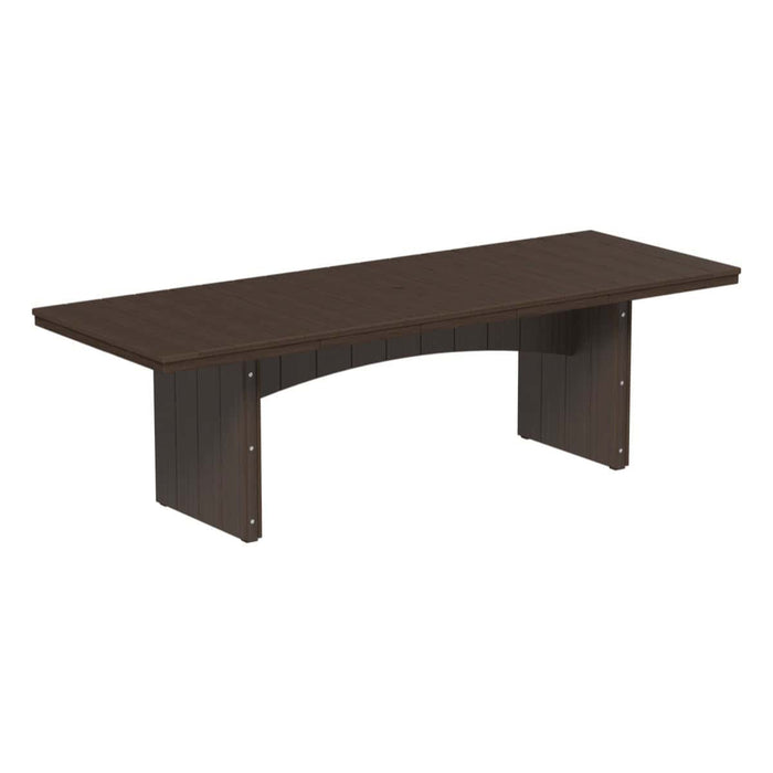 LuxCraft Urban 8ft Recycled Plastic Rectangular Outdoor Dining Table (36" x 96")