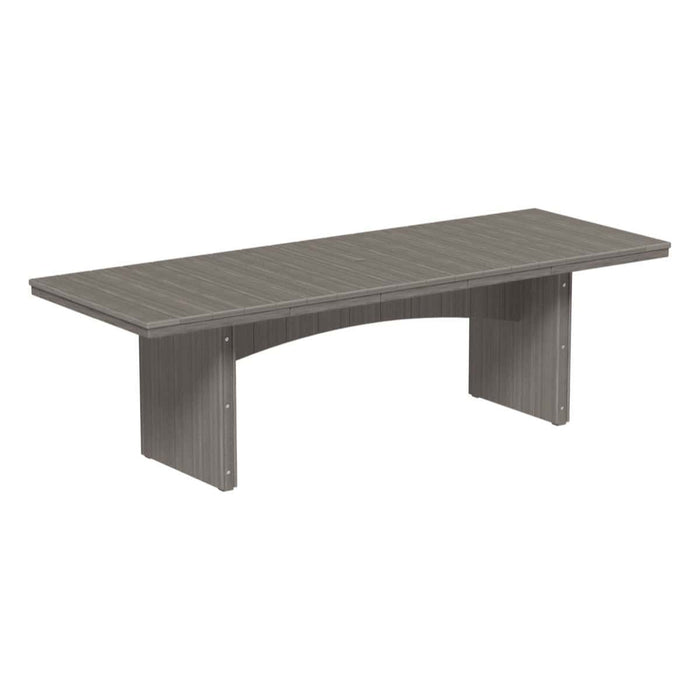 LuxCraft Urban 8ft Recycled Plastic Rectangular Outdoor Dining Table (36" x 96")