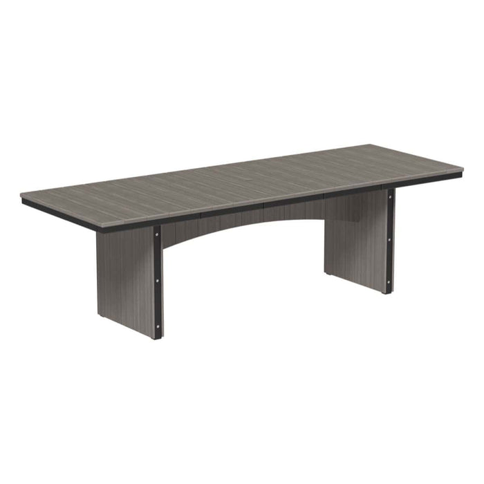 LuxCraft Urban 8ft Recycled Plastic Rectangular Outdoor Dining Table (36" x 96")