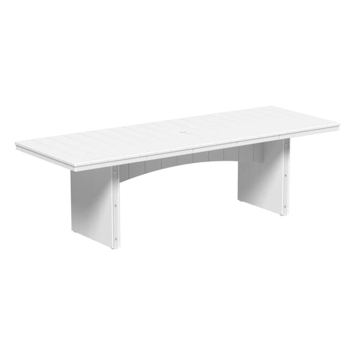 LuxCraft Urban 8ft Recycled Plastic Rectangular Outdoor Dining Table (36" x 96")