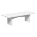 LuxCraft Urban 8ft Recycled Plastic Rectangular Outdoor Dining Table (36" x 96")