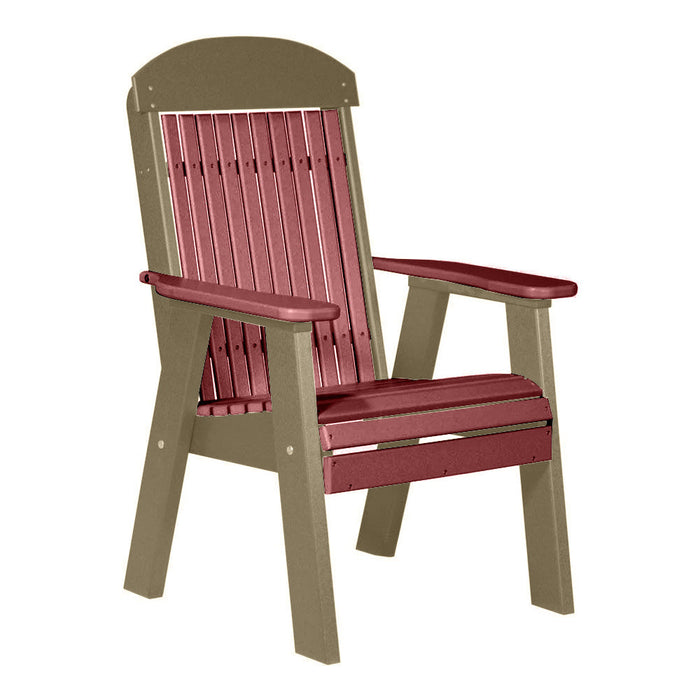 LuxCraft Cherrywood 2' Classic Highback Recycled Plastic Chair