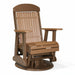 LuxCraft Cedar 2 foot Classic Highback Recycled Plastic Swivel Glider Chair