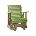 LuxCraft Lime Green 2 foot Rollback Recycled Plastic Glider Chair