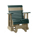 LuxCraft Green 2 foot Rollback Recycled Plastic Glider Chair