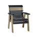 LuxCraft Black 2' Rollback Recycled Plastic Chair