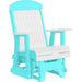 LuxCraft White 2 foot Classic Highback Recycled Plastic Glider Chair