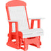 LuxCraft White 2 foot Classic Highback Recycled Plastic Glider Chair