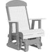 LuxCraft White 2 foot Classic Highback Recycled Plastic Glider Chair