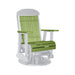 LuxCraft Lime Green 2 foot Classic Highback Recycled Plastic Swivel Glider Chair