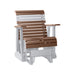 LuxCraft Antique Mahogany 2 foot Rollback Recycled Plastic Glider Chair