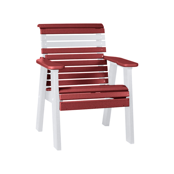 LuxCraft Cherry wood 2' Rollback Recycled Plastic Chair