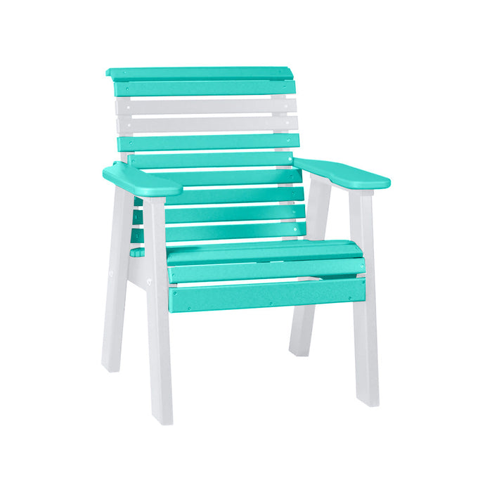 LuxCraft Aruba Blue 2' Rollback Recycled Plastic Chair